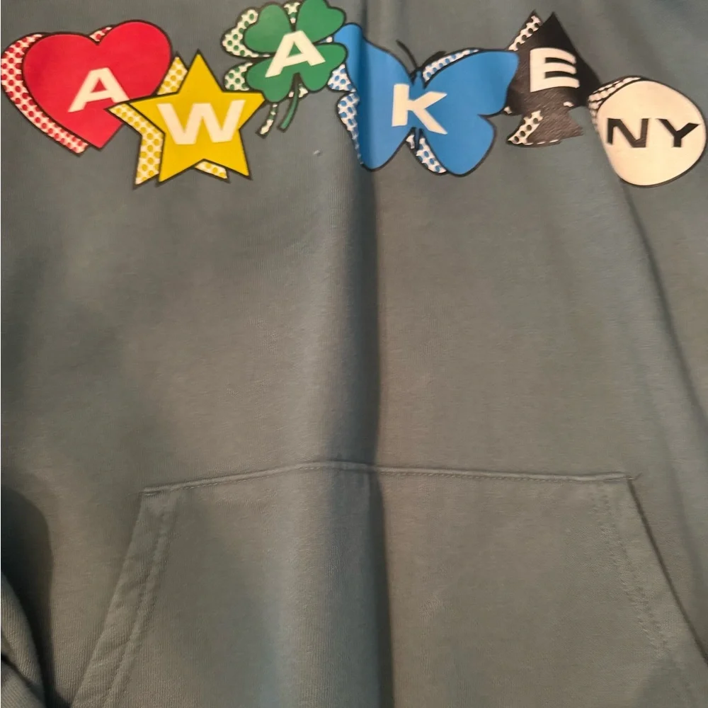 Awake NY Graphic Logo Hoodie-Like new - Picture 2 of 3